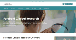 Desktop Screenshot of forefrontresearch.com